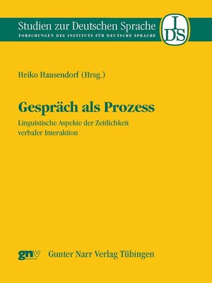 cover image of Gespräch als Prozess